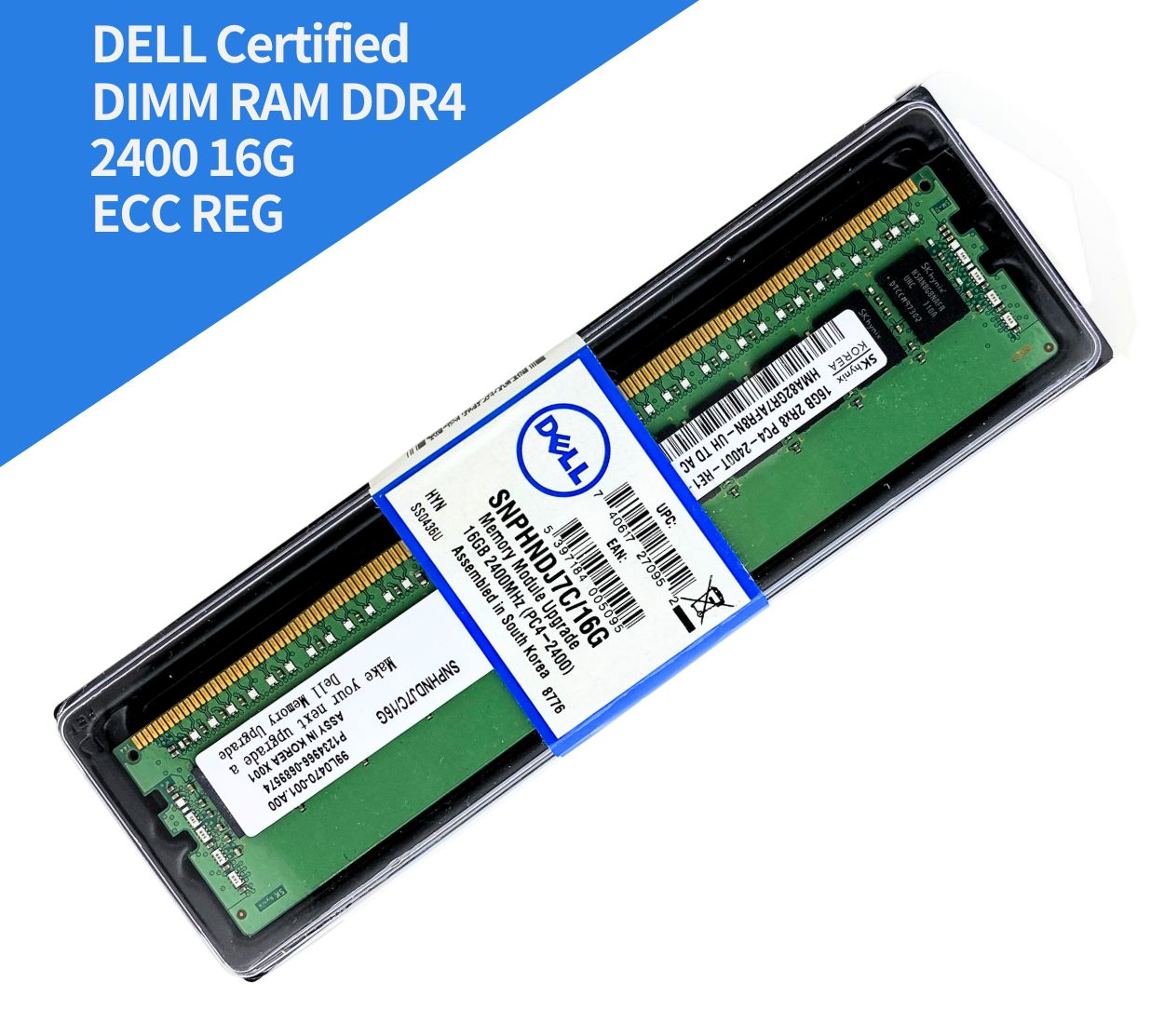 DELL] DDR4 2400 16GB 2Rx8 ECC REG 伺服器專用記憶體｜台北現貨