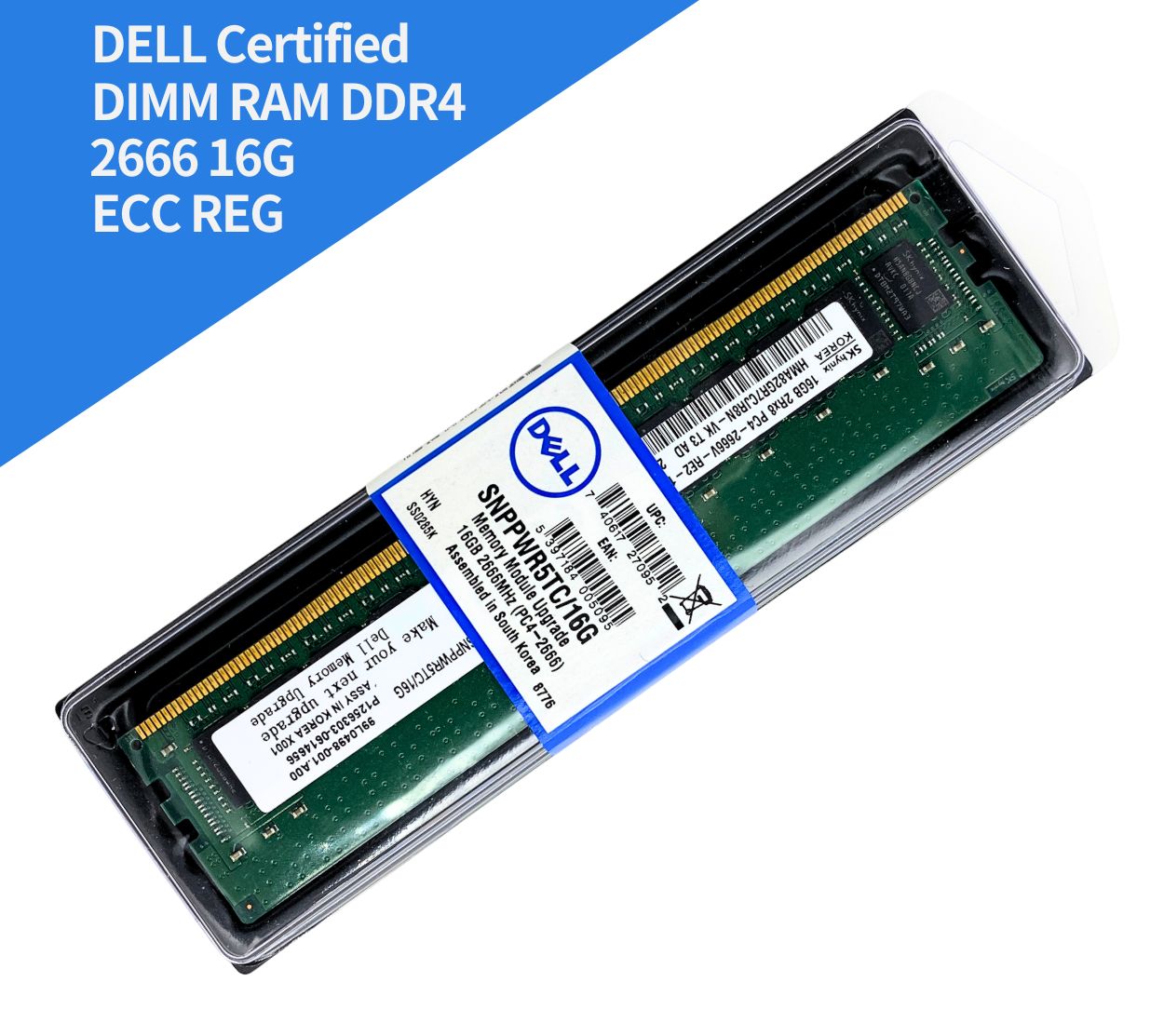 DELL] DDR4 2666 16GB 2Rx8 ECC REG 伺服器專用記憶體｜台北現貨