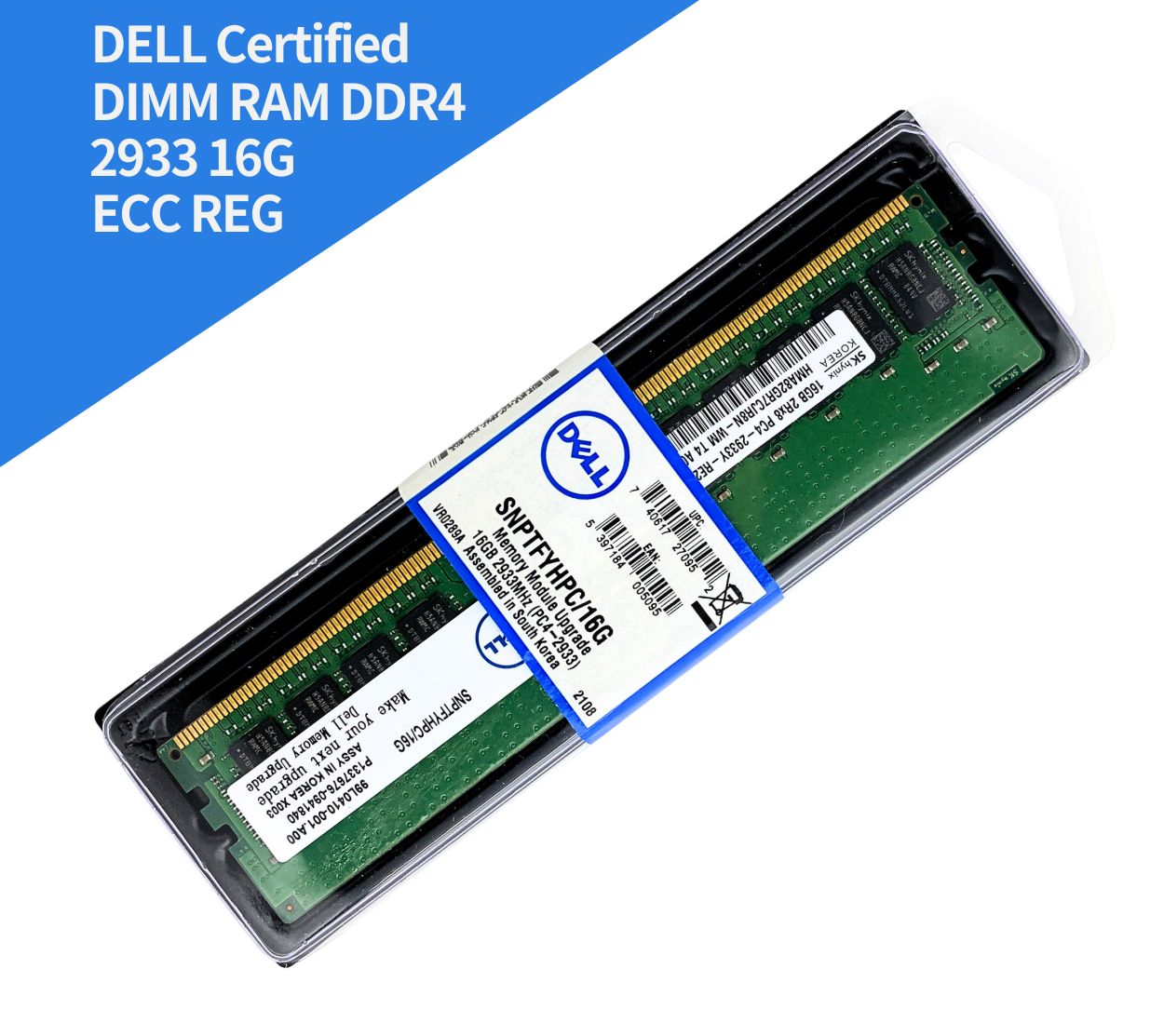 DELL] DDR4 2933 16GB 2Rx8 ECC REG 伺服器專用記憶體(R-DIMM) - OSSLab.tv