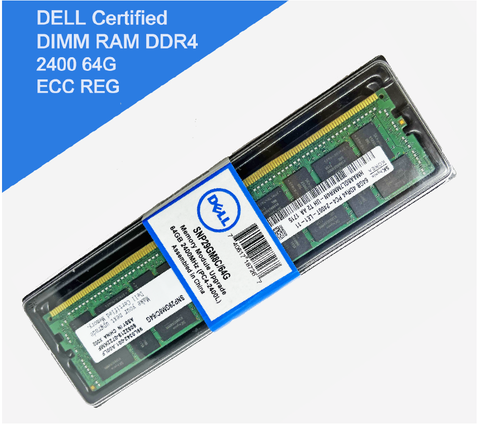 DELL] DDR4 2400 64GB 4DRx4 ECC REG 伺服器專用記憶體(LR-DIMM) OSSLab