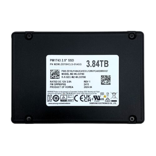 SAMSUNG PM1743 3.84TB (PCIe 5.0) 企業級SSD