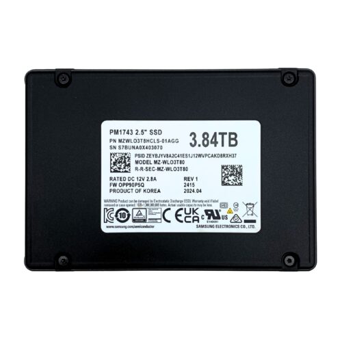SAMSUNG PM1743 3.84TB (PCIe 5.0) 企業級SSD